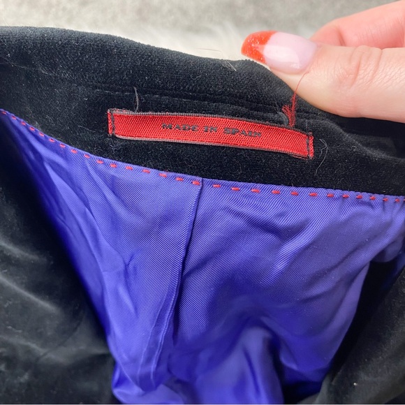 Carolina Herrera Black Velvet Blazer - Picture 4 of 4